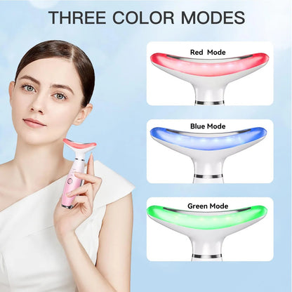 Neck Face Massager, Skin Care Face Massage Tool, 3-in-1 Facial